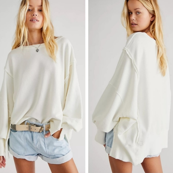 Nwot Free People Custom Tie Dye Camden Pullover - Picture 10 of 10